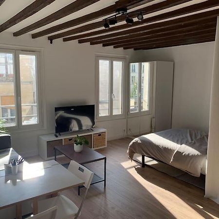 Studio Lumineux, Refait A Neuf, Metro Jourdain Paris Exterior foto
